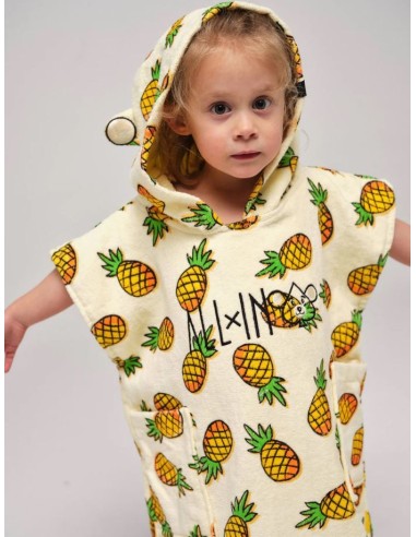 ALL-IN Children's Poncho Pineapple – Pončas vaikams (3-6 m.) wave hawaii gobtuvas