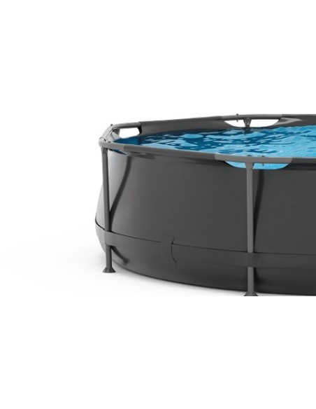 VirtuFit apvalus baseinas – Ø305 x 76 cm – antracito spalvos – su filt