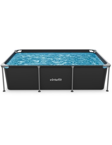 VirtuFit stačiakampis baseinas – 260 x 180 x 66 cm – antracito spalvos