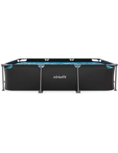 VirtuFit stačiakampis baseinas – 300 x 210 x 66 cm – antracito spalvos