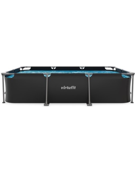 VirtuFit stačiakampis baseinas – 300 x 210 x 66 cm – antracito spalvos