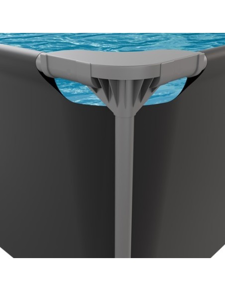 VirtuFit stačiakampis baseinas – 300 x 210 x 66 cm – antracito spalvos