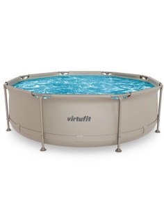 VirtuFit apvalus baseinas - 244 cm - smėlio spalvos - be siurblio