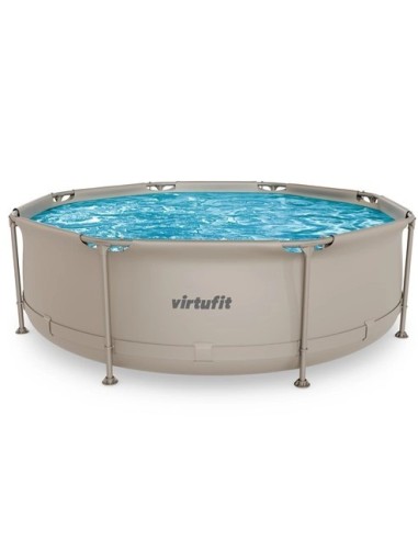 VirtuFit apvalus baseinas - 244 cm - smėlio spalvos - be siurblio