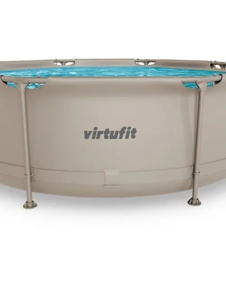 VirtuFit apvalus baseinas - 244 cm - smėlio spalvos - be siurblio