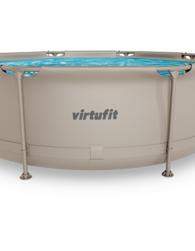 VirtuFit apvalus baseinas - 244 cm - smėlio spalvos - be siurblio