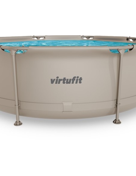 VirtuFit apvalus baseinas - 244 cm - smėlio spalvos - be siurblio