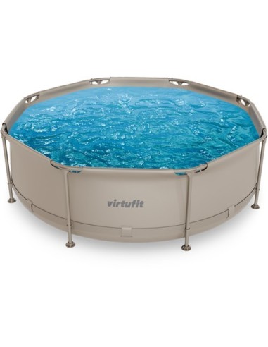 VirtuFit apvalus baseinas - 244 cm - smėlio spalvos - be siurblio