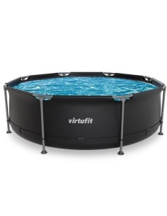 VirtuFit apvalus baseinas - 244 cm - antracito spalvos - be siurblio