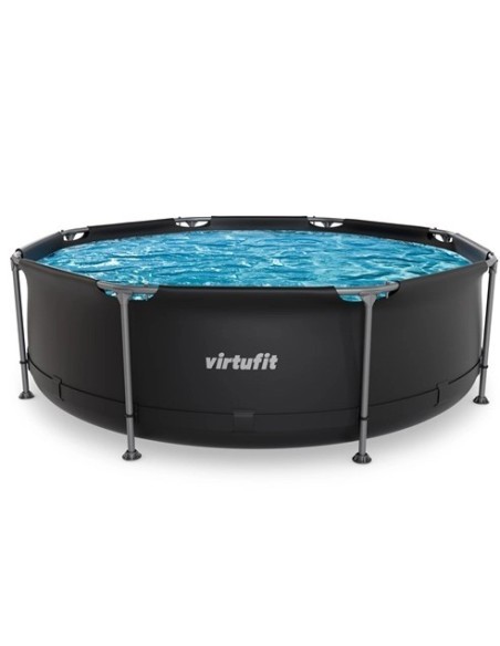 VirtuFit apvalus baseinas - 244 cm - antracito spalvos - be siurblio