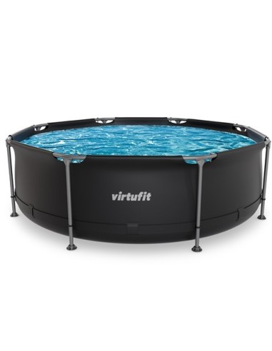 VirtuFit apvalus baseinas - 244 cm - antracito spalvos - be siurblio