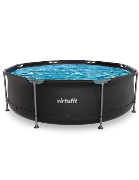 VirtuFit apvalus baseinas - 244 cm - antracito spalvos - be siurblio
