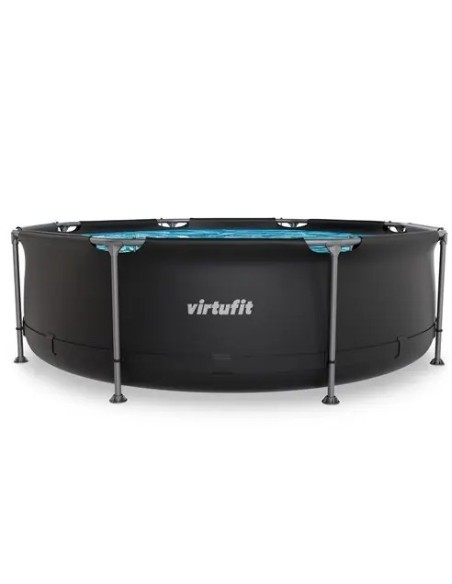 VirtuFit apvalus baseinas - 244 cm - antracito spalvos - be siurblio