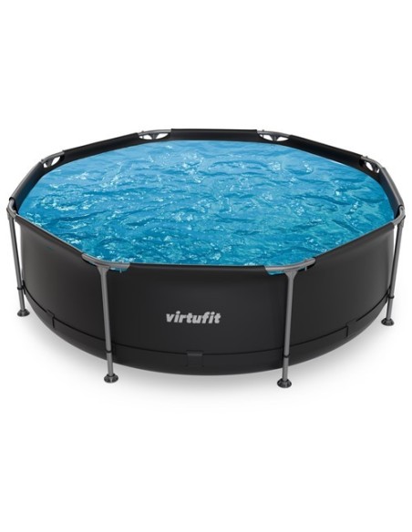 VirtuFit apvalus baseinas - 244 cm - antracito spalvos - be siurblio