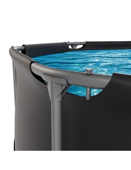 VirtuFit apvalus baseinas - 244 cm - antracito spalvos - be siurblio