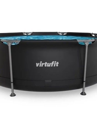 VirtuFit apvalus baseinas - 244 cm - antracito spalvos - be siurblio