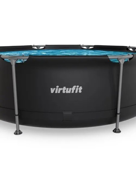 VirtuFit apvalus baseinas - 244 cm - antracito spalvos - be siurblio