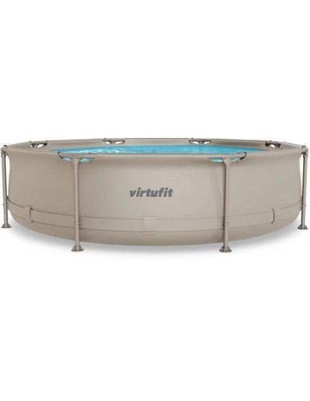 VirtuFit apvalus baseinas - 305 cm - smėlio spalvos - su filtro siurbl