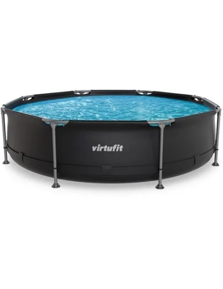 VirtuFit apvalus baseinas - 305 cm - antracito spalvos - be siurblio