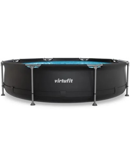 VirtuFit apvalus baseinas - 305 cm - antracito spalvos - be siurblio