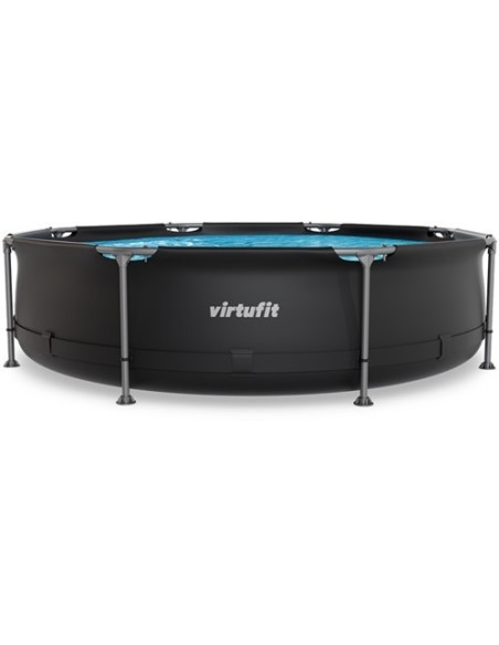 VirtuFit apvalus baseinas - 305 cm - antracito spalvos - be siurblio