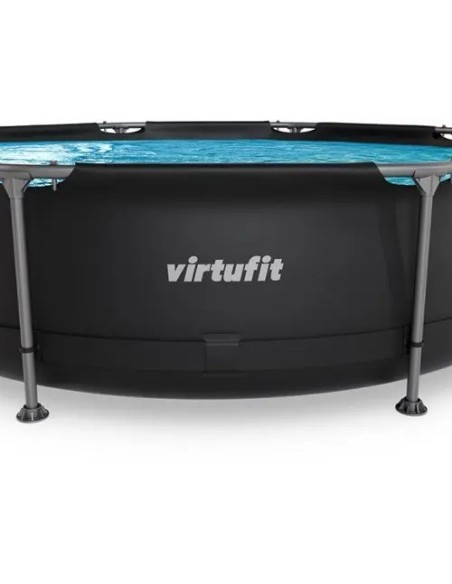 VirtuFit apvalus baseinas - 305 cm - antracito spalvos - be siurblio