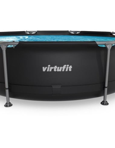 VirtuFit apvalus baseinas - 305 cm - antracito spalvos - be siurblio