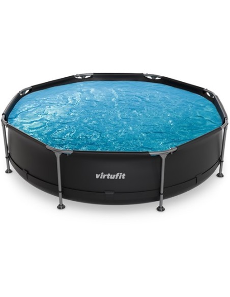 VirtuFit apvalus baseinas - 305 cm - antracito spalvos - be siurblio