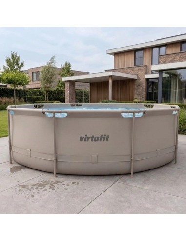 VirtuFit apvalus baseinas - 366 cm - smėlio spalvos - su filtro siurbl