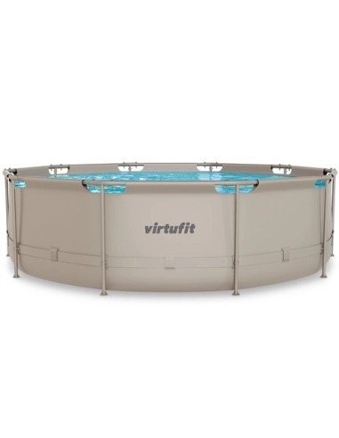 VirtuFit apvalus baseinas - 366 cm - smėlio spalvos - su filtro siurbl