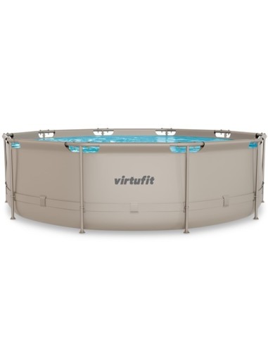 VirtuFit apvalus baseinas - 366 cm - smėlio spalvos - su filtro siurbl