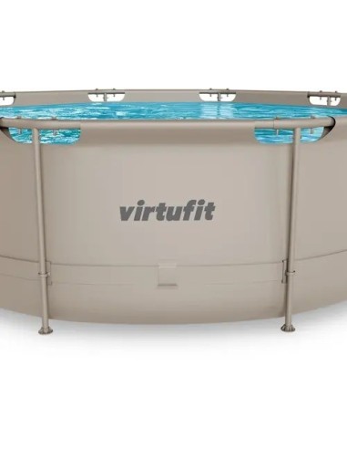 VirtuFit apvalus baseinas - 366 cm - smėlio spalvos - su filtro siurbl