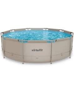 VirtuFit apvalus baseinas - 366 cm - smėlio spalvos - be siurblio