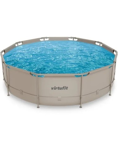 VirtuFit apvalus baseinas - 366 cm - smėlio spalvos - be siurblio
