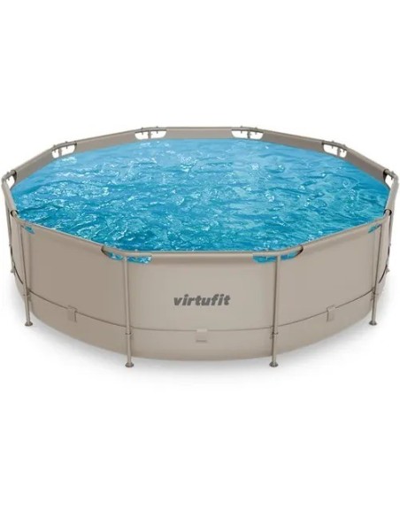 VirtuFit apvalus baseinas - 366 cm - smėlio spalvos - be siurblio