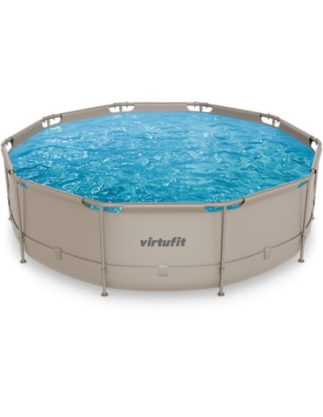VirtuFit apvalus baseinas - 366 cm - smėlio spalvos - be siurblio