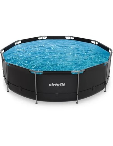 VirtuFit apvalus baseinas - 366 cm - antracito spalvos - be siurblio