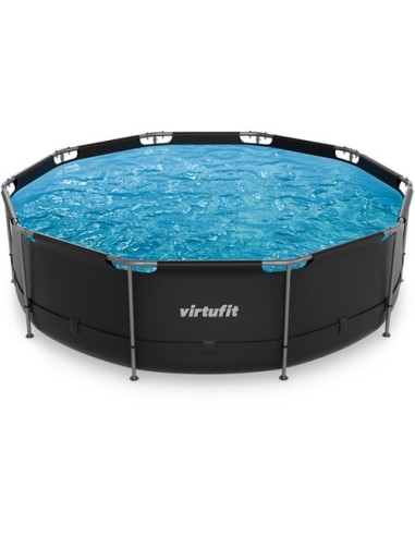 VirtuFit apvalus baseinas - 366 cm - antracito spalvos - be siurblio