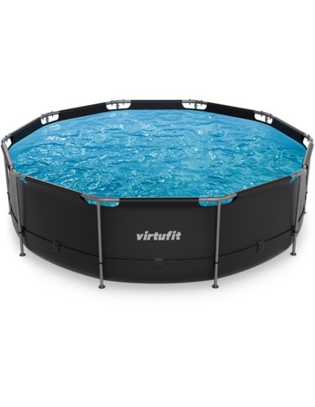 VirtuFit apvalus baseinas - 366 cm - antracito spalvos - be siurblio