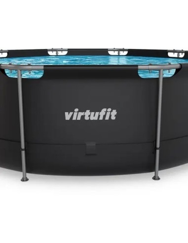 VirtuFit apvalus baseinas - 366 cm - antracito spalvos - be siurblio