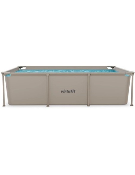 VirtuFit stačiakampis baseinas - 260 × 180 cm - smėlio spalvos - be si