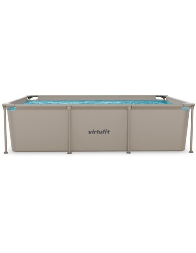VirtuFit stačiakampis baseinas - 260 × 180 cm - smėlio spalvos - be si