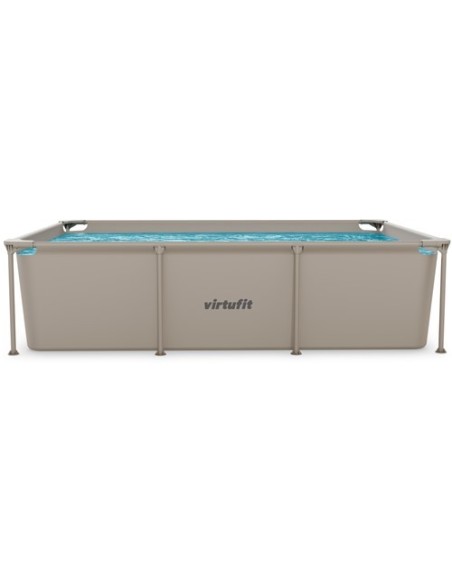 VirtuFit stačiakampis baseinas - 260 × 180 cm - smėlio spalvos - be si