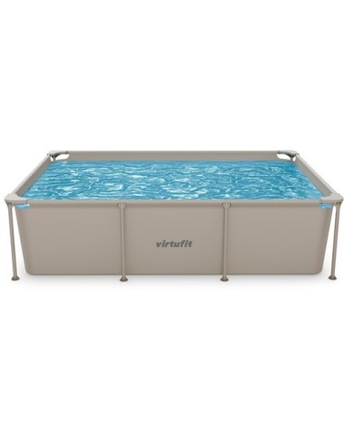VirtuFit stačiakampis baseinas - 260 × 180 cm - smėlio spalvos - be si