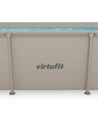 VirtuFit stačiakampis baseinas - 260 × 180 cm - smėlio spalvos - be si