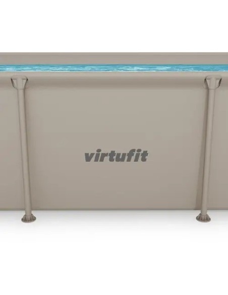VirtuFit stačiakampis baseinas - 260 × 180 cm - smėlio spalvos - be si