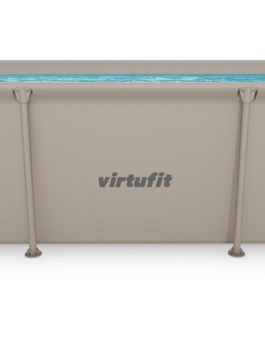 VirtuFit stačiakampis baseinas - 260 × 180 cm - smėlio spalvos - be si