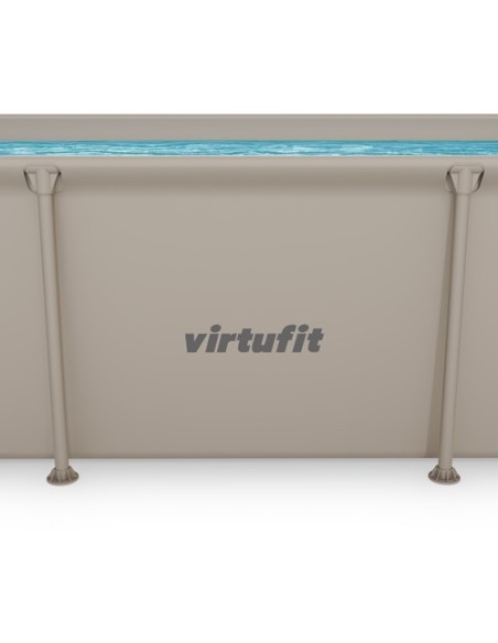 VirtuFit stačiakampis baseinas - 260 × 180 cm - smėlio spalvos - be si