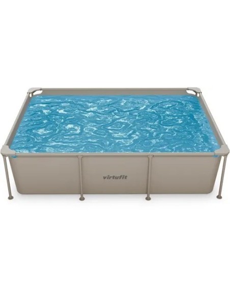 VirtuFit stačiakampis baseinas - 260 × 180 cm - smėlio spalvos - be si