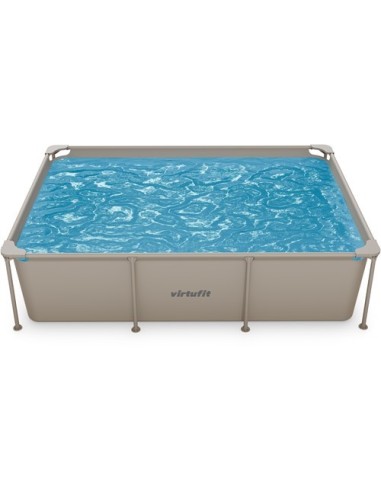 VirtuFit stačiakampis baseinas - 260 × 180 cm - smėlio spalvos - be si
